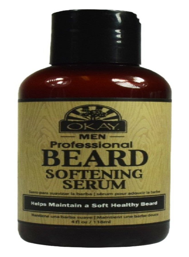 Beard Softening Serum for Men| Helps Soften, Moisturize, And Increase Manageability| Sulfate, Silicone, Paraben Free For All Hair Types & Textures. Made in USA 4oz/118ml